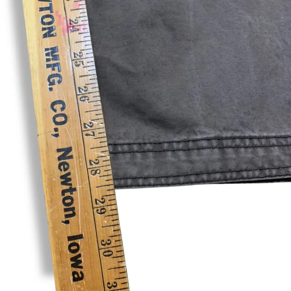 Old Navy Mena Gray Cargo Pants Multiple Pockets Relaxed Fit Sz 34.5 100% Cotton‎